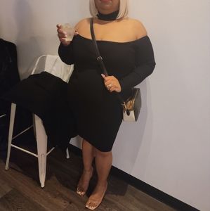 Fashion Nova sweater midi dress